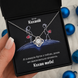 Подарунок Коханій дівчині- біжутерне намисто з індивідуальною вітальною карткою повідомлення 3001 фото 2